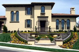 Symmetrical Mediterranean Landscape