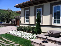 Entry Fountain and Side Gate