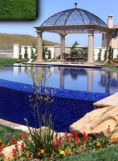 Poolside pergola