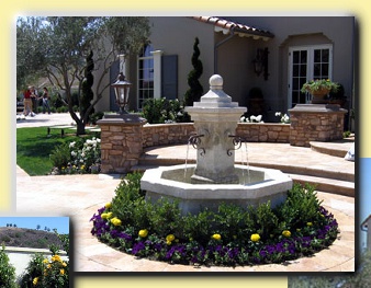 Front entry fountain