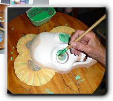 Painting Van Gogh's mask